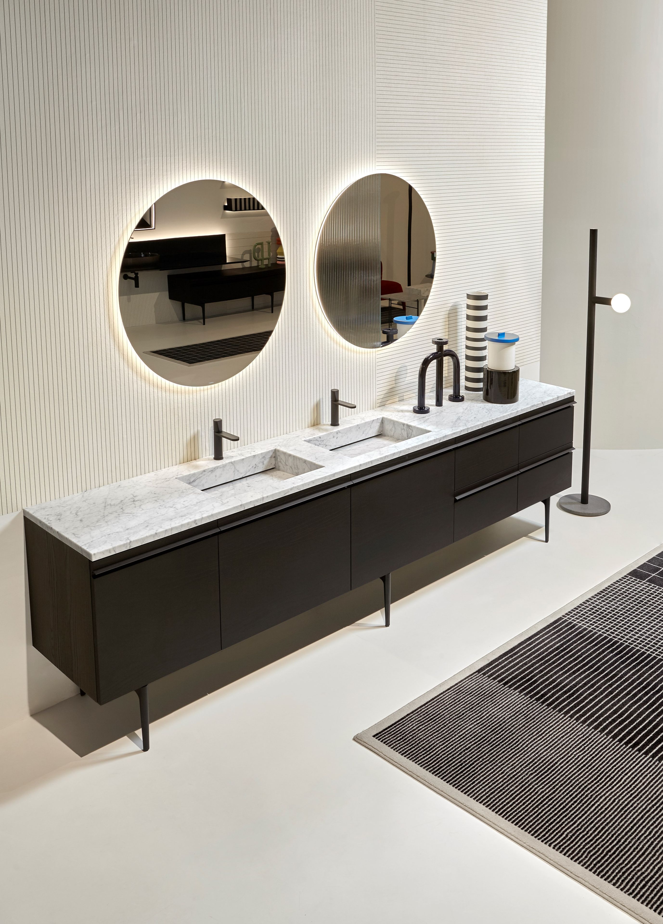 Деревянный шкаф для умывальника со встроенными дверцами Antoniolupi BORDERLINE ARCH-00063416 - Вид №2