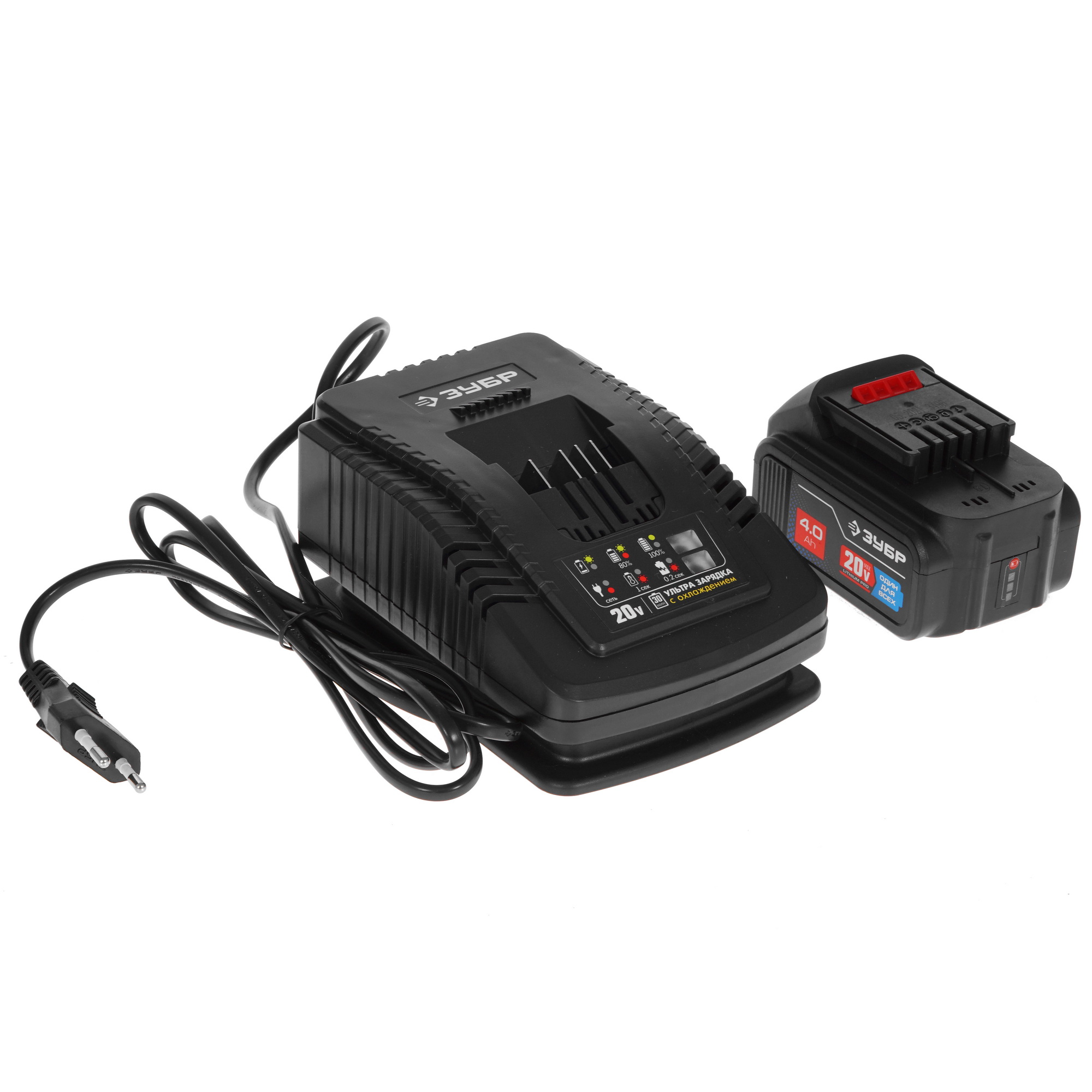 Углошлифовальная машина (УШМ) Зубр Профессионал AB-125-42 20V MAX LITHIUM PRO 5305662 STDN-0147406 - Вид №6