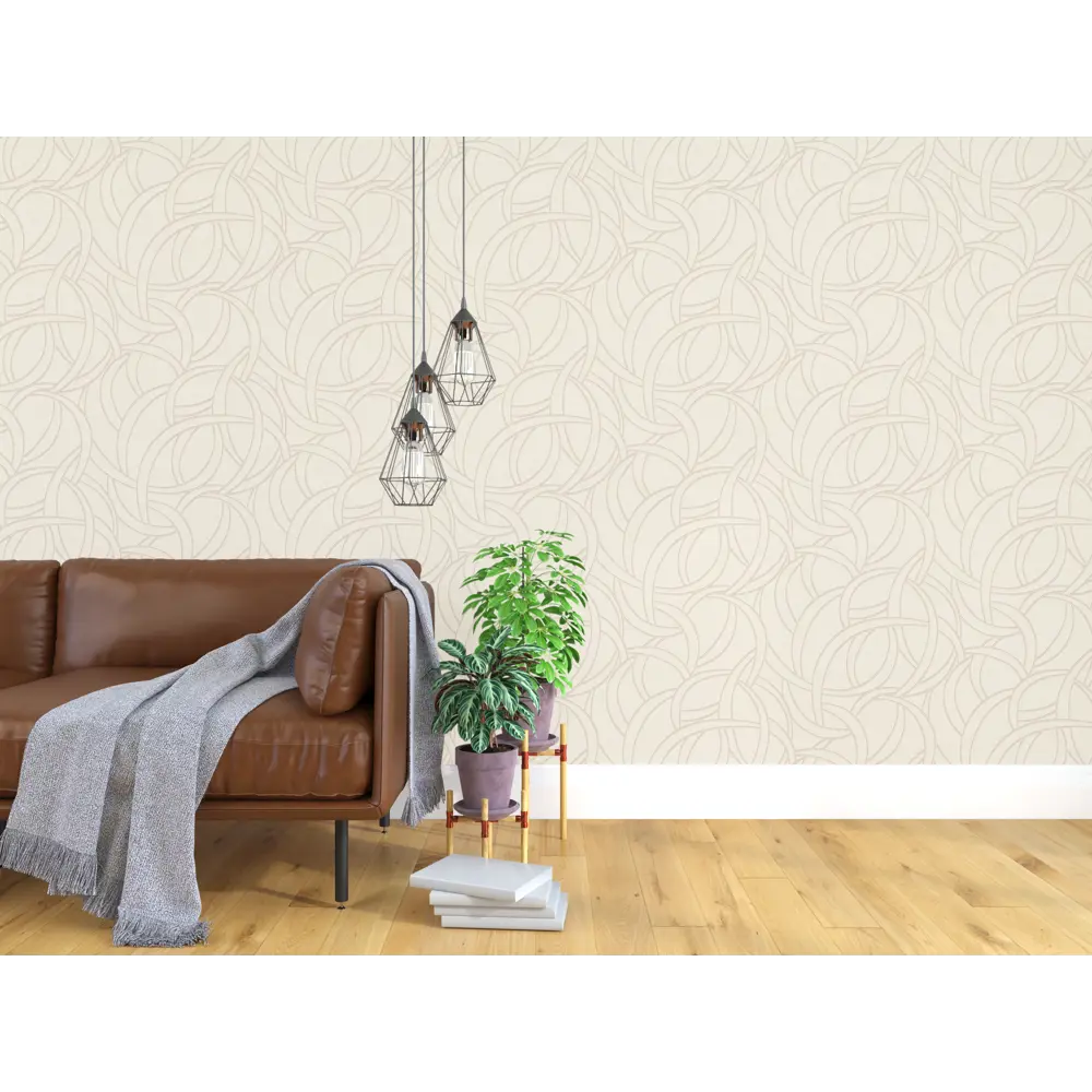 Обои флизелиновые Startdeco Луна бежевые 1.06 м 989782 STLM-2008325 - Вид №2