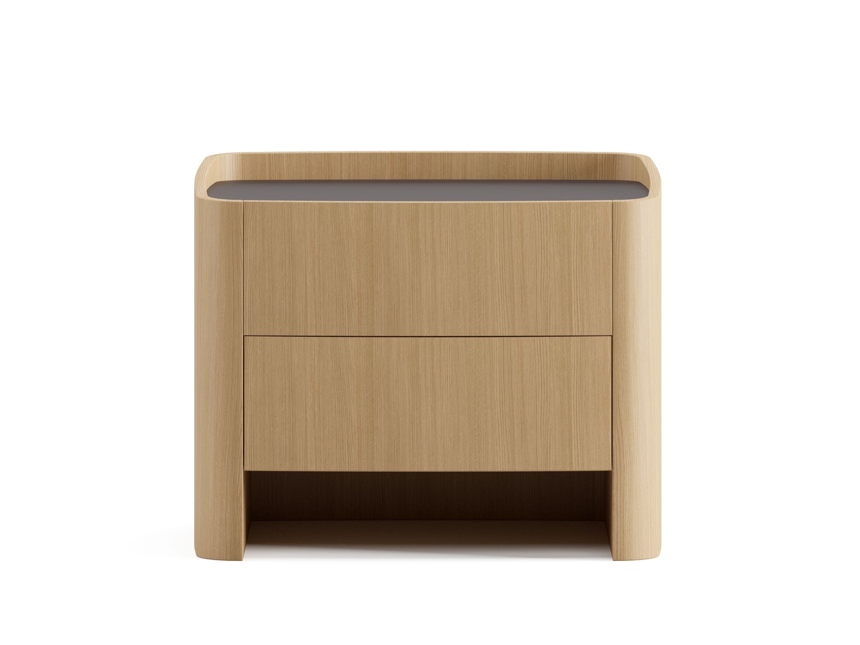 Прикроватная тумбочка из шпона с ящиками Ersa Nyks ARCH-00138067 - Вид №1
