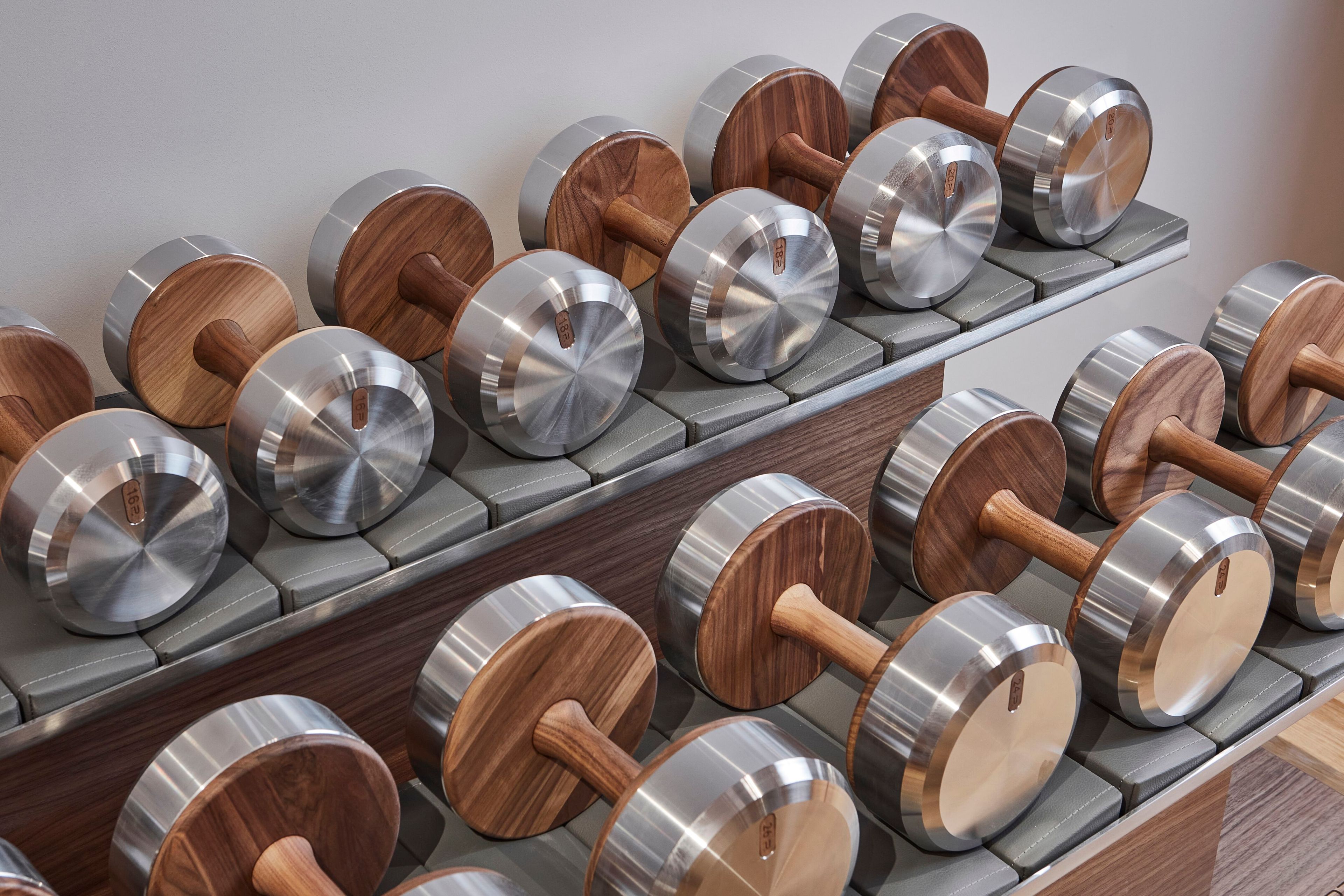 Набор гантелей из нержавеющей стали и дерева PENT Colmia ARCH-00119837 - Вид №4