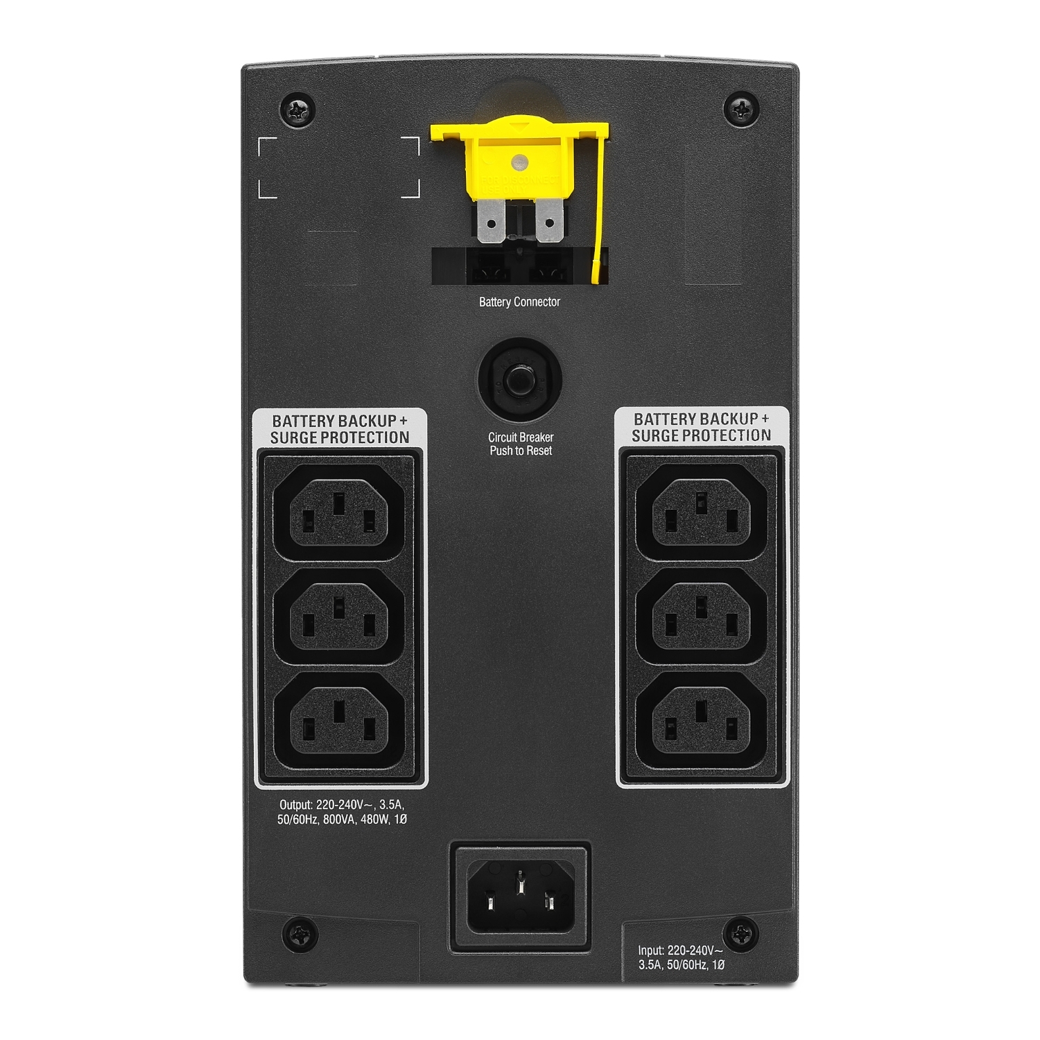 SX3800CI ИБП Back-UPS SX3 800 ВА/480 Вт, 6 разъемов IEC 320 С13 Schneider Electric 