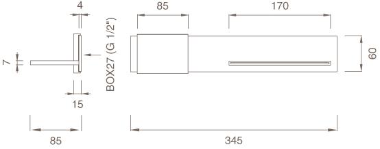 Ceadesign Гидропрогрессивный смеситель для ванны с водяным парусом Regolo Reg 14 - Вид №2