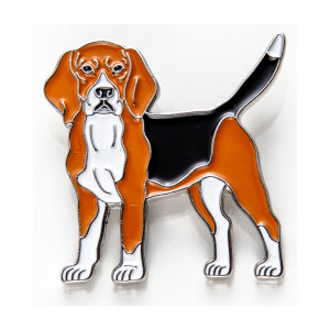 1094694 Значок эмалированный №20 Бигль