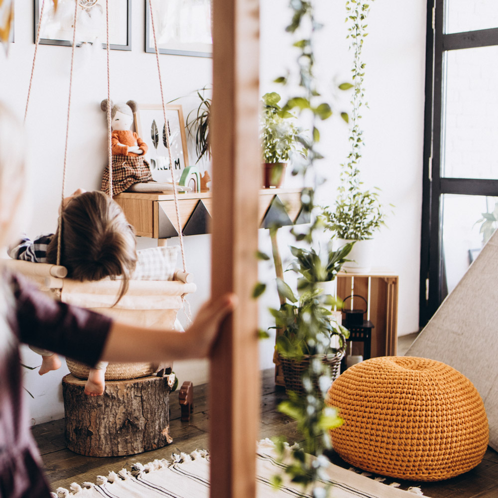 Вязаный пуф Горчичный VAMVIGVAM  281929 Оранжевый Santreyd  - Вид №7