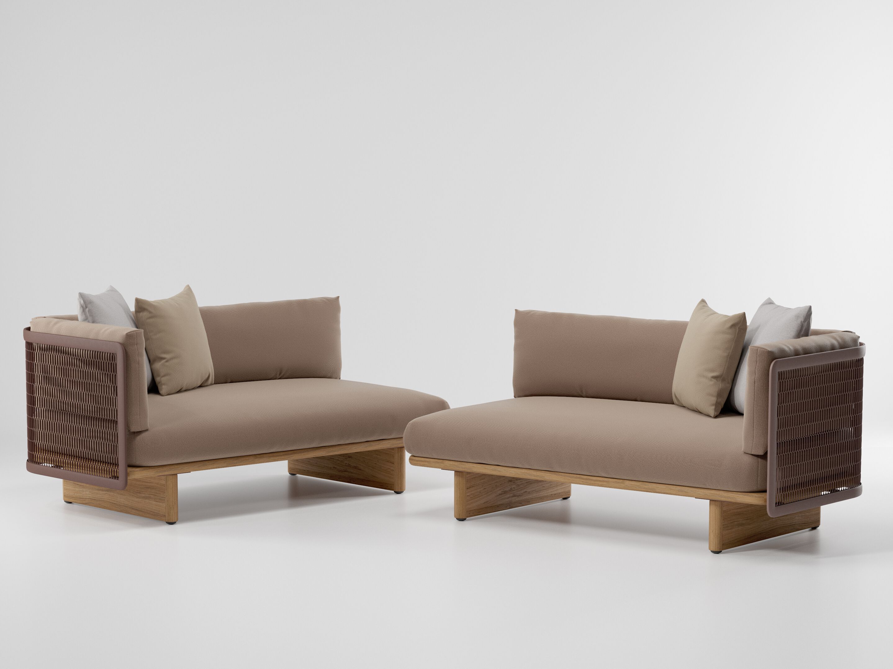 Тканевый модульный садовый диван Kettal сетка ARCH-00094376