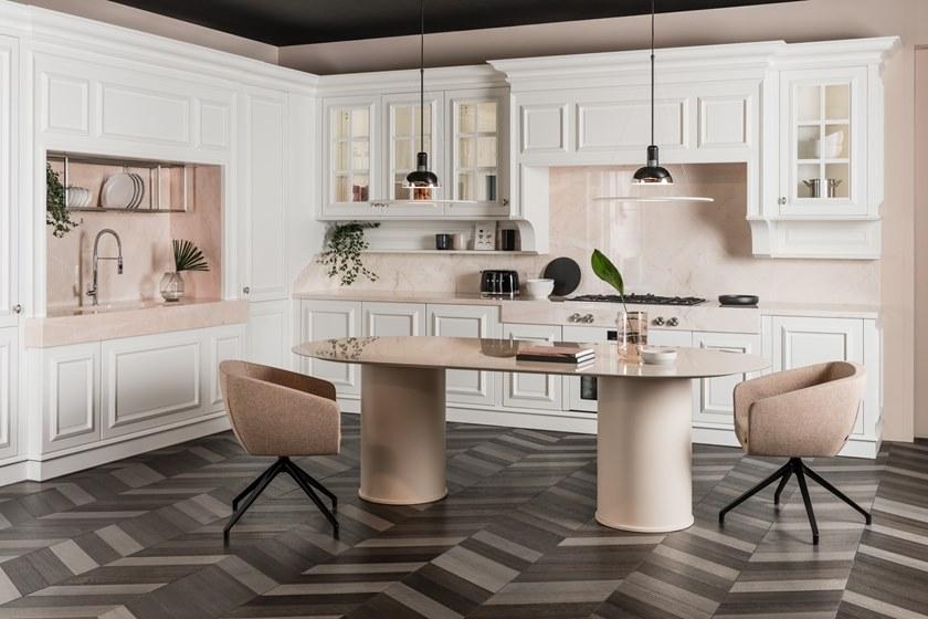 L'Ottocento Линейная деревянная кухня с ручками Floral sun-id-1391869 - Вид №4