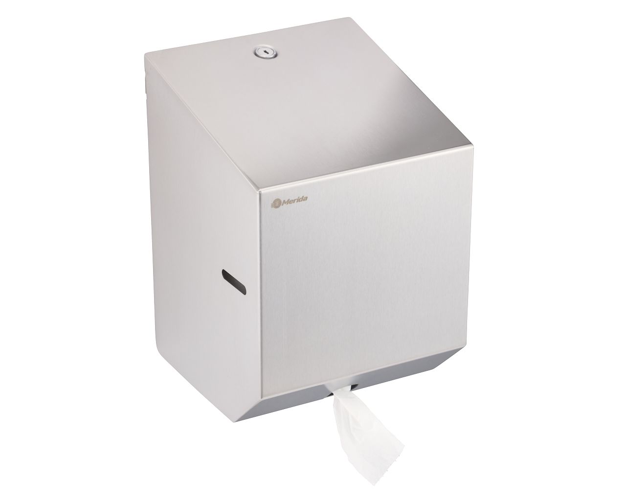 CSM202 STELLA WHITE LINE MINI система рулонов полотенец или туалетной бумаги, матовая сталь Merida  - Вид №4