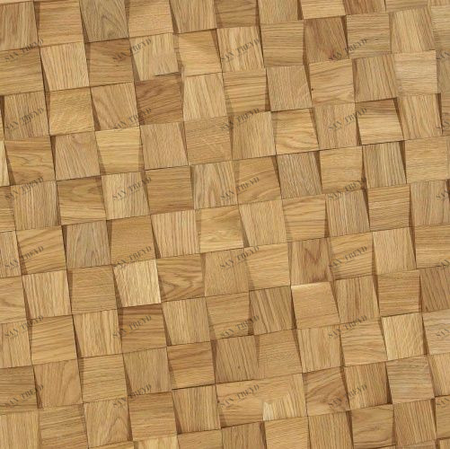 Мозаика и 3D панели из дерева Tarsi 3D Спил Дуб 3д (мозаика панели), гладкая (3Д (мозаика панели), Гладкая) 300х300 мм 3Д7020
