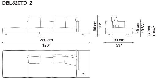 B&B Italia Кожаный диван Dock sun-id-1441060 - Вид №186