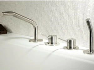 MINA Смеситель для ванны с переключателем и ручным душем Corsivo 11925