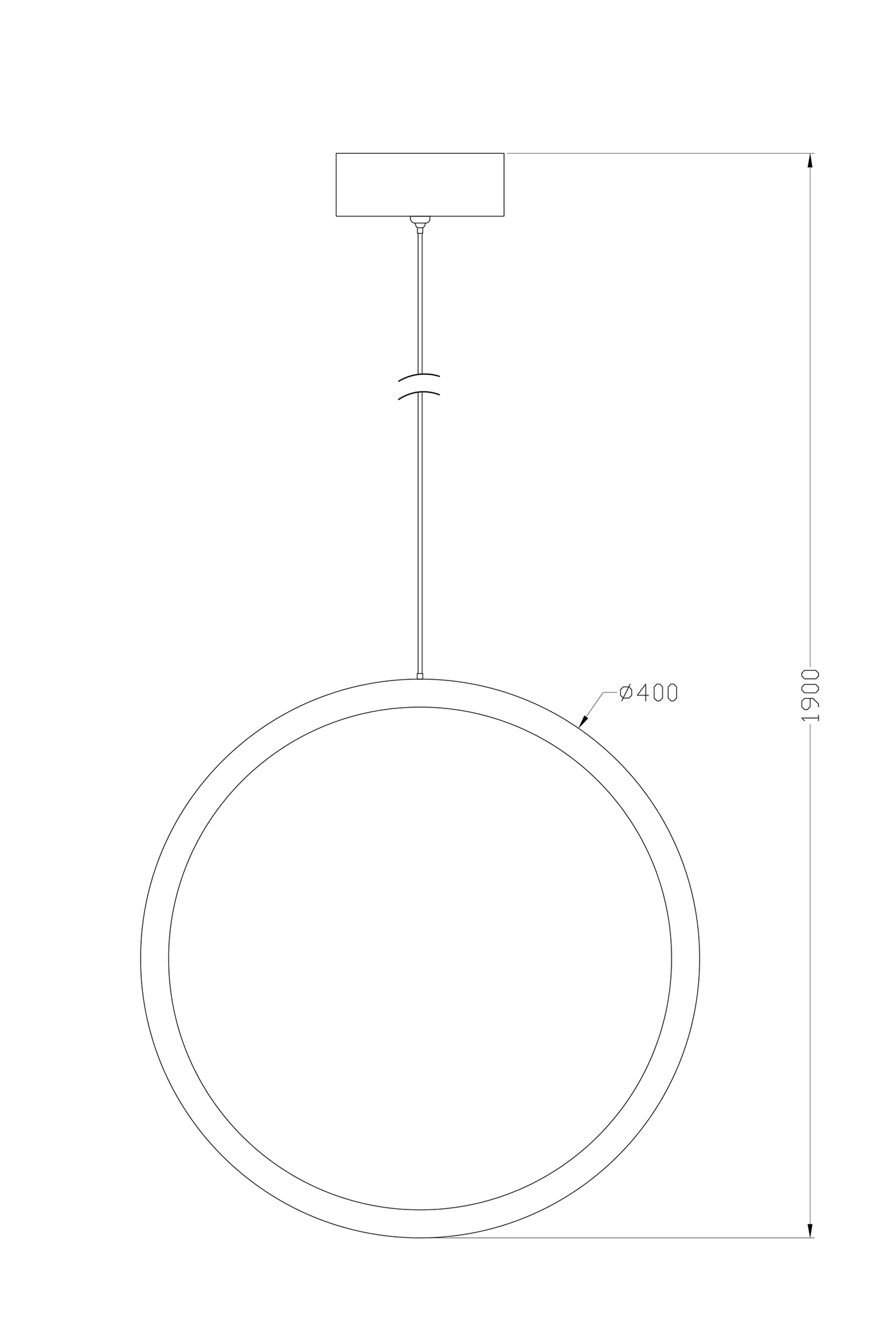 2000983199874 Подвесной светильник O-Wood диаметр 40 ELECTRORETRO Light Wood  - Вид №6
