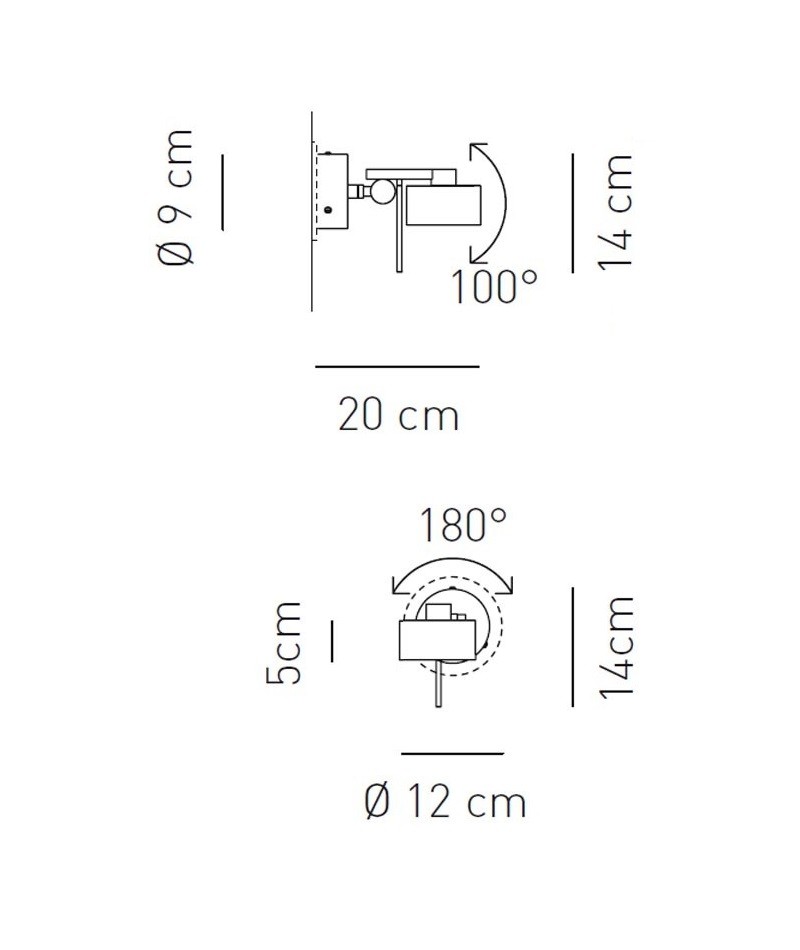 Axo Light AX 20 APAX20PIXXCRG9X настенный светильник Santreyd 80884 - Вид №3