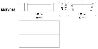 Maxalto Квадратный журнальный столик из массива дерева Xilos sun-id-1461609 - Вид №2