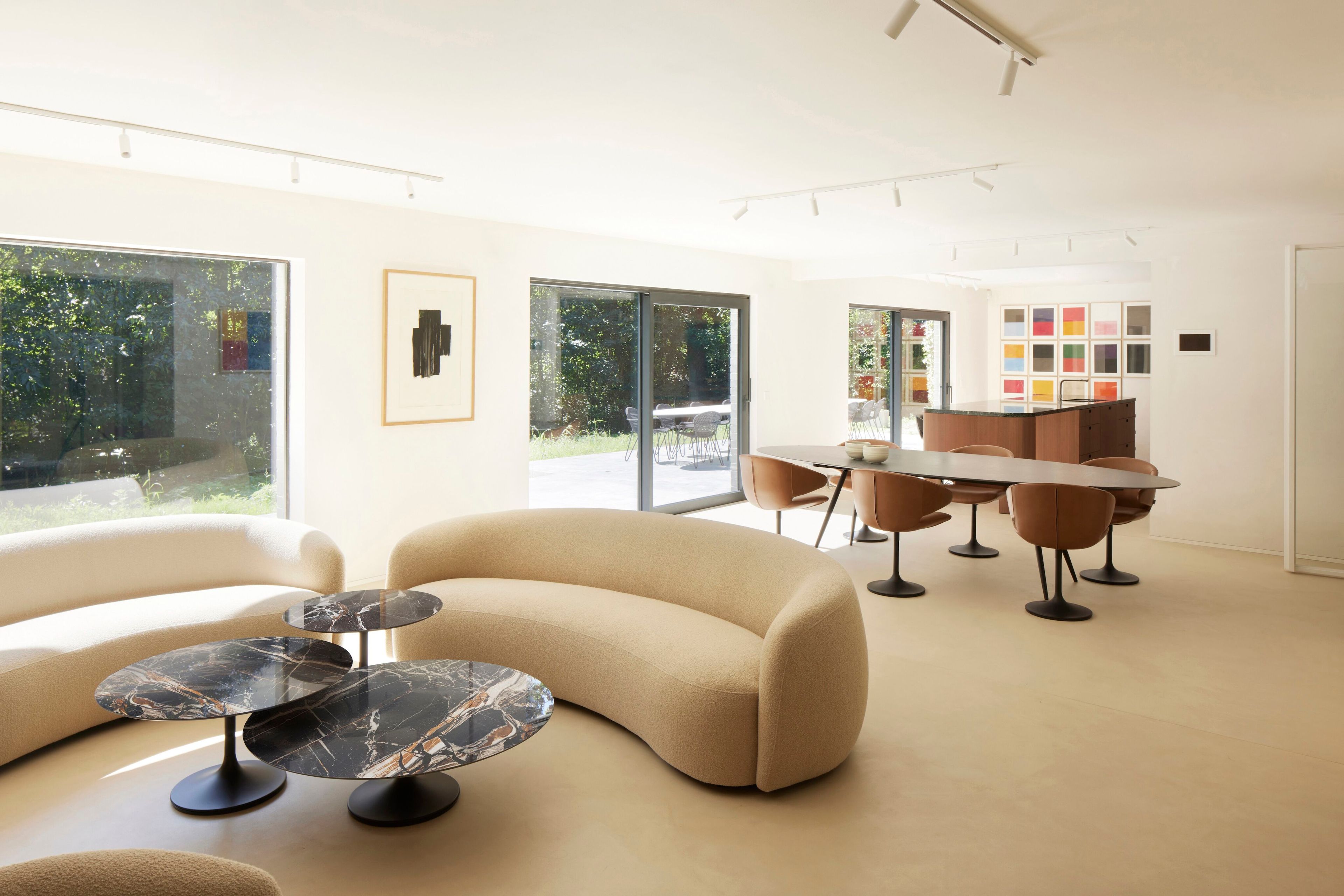 Изогнутый диван из ткани Joli оливковое дерево ARCH-00035779 - Вид №6