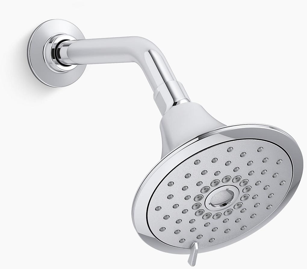 KOHLER Многофункциональная насадка для душа Forté 1,75 галлона в минуту с технологией всасывания воздуха Katalyst K-22169-G-SN  - Вид №1