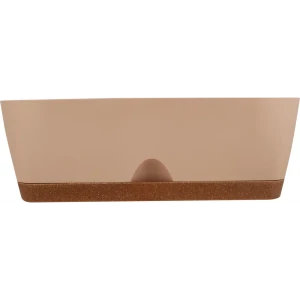 Балконный ящик INGREEN Wood 40 см коричневый овальный 89416386