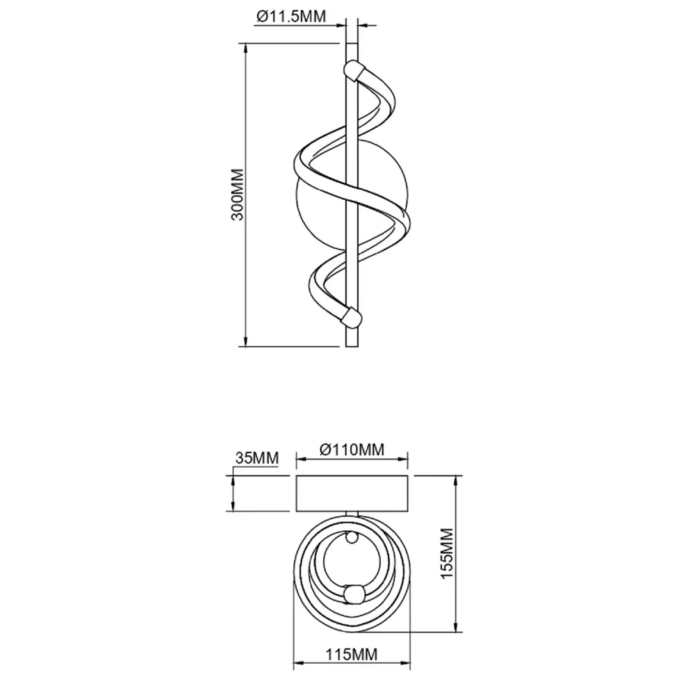 Настенный светильник Freya Nary белый STLM-0922245 88241793  - Вид №8