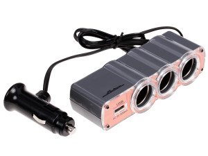 6720881 Разветвитель автоприкуривателя AIRLINE ASP-3U-03