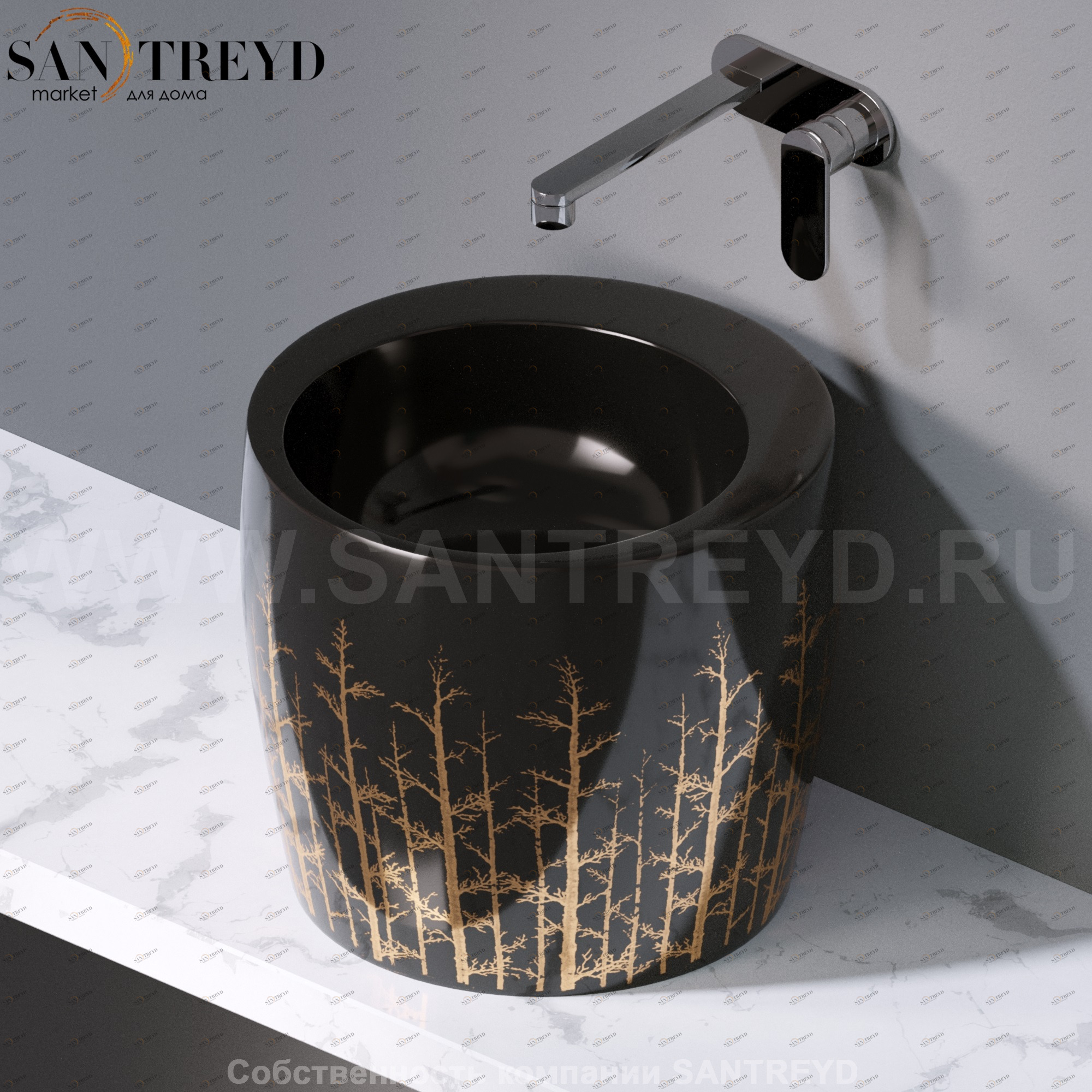 L101406G Накладная раковина на столешницу  круглая A. e T. Italia TOTEM AeT ITALIA