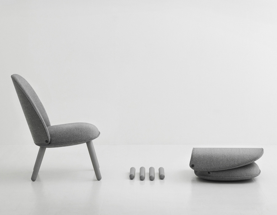 Стул Velour бордовый бархатный Normann Copenhagen 603057 - Вид №6