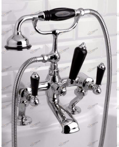 Devon&Devon Смеситель для ванны с ручным душем Black dandy sun-id-1403243