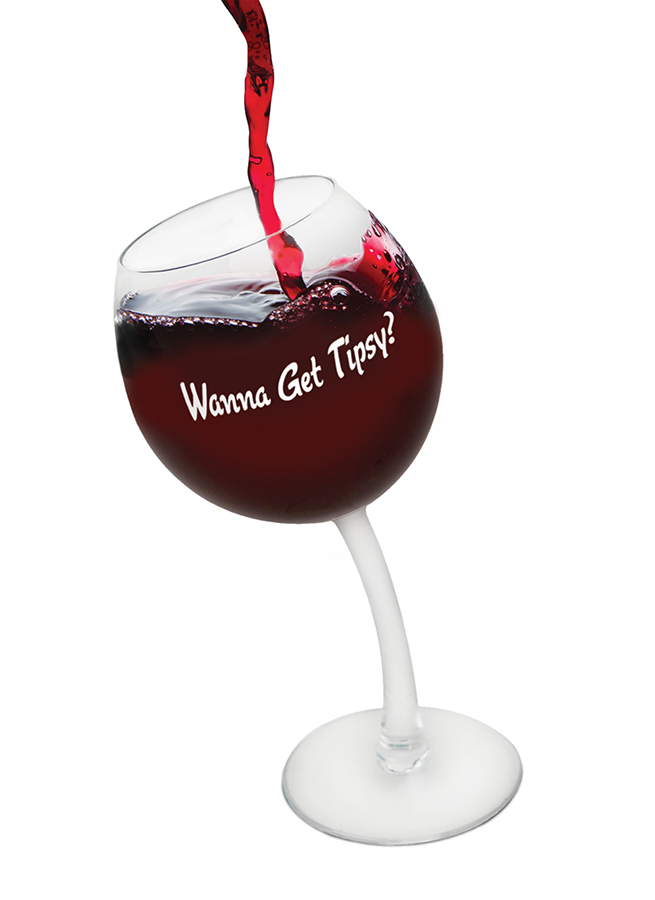 BMWGTP Набор бокалов , tipsy wine glass pair, 355 мл BigMouth  - Вид №4