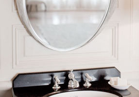 Gentry Home Адель Mirror hand carved wood frame Tiffany silver GH100737  - Вид №1