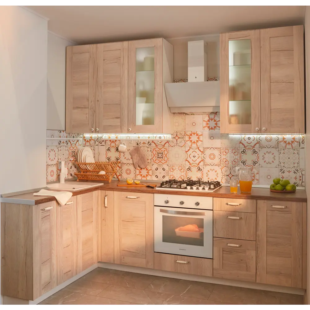 Фасад кухонный DELINIA ID Касли 29,7×102,1 см в стиле светлого дерева 86880994 STLM-0881925 - Вид №7