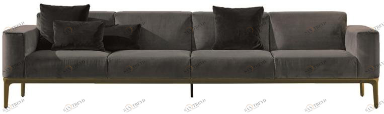 Sovet italia 4-х местный модульный диван из ткани Slim sun-id-1440481