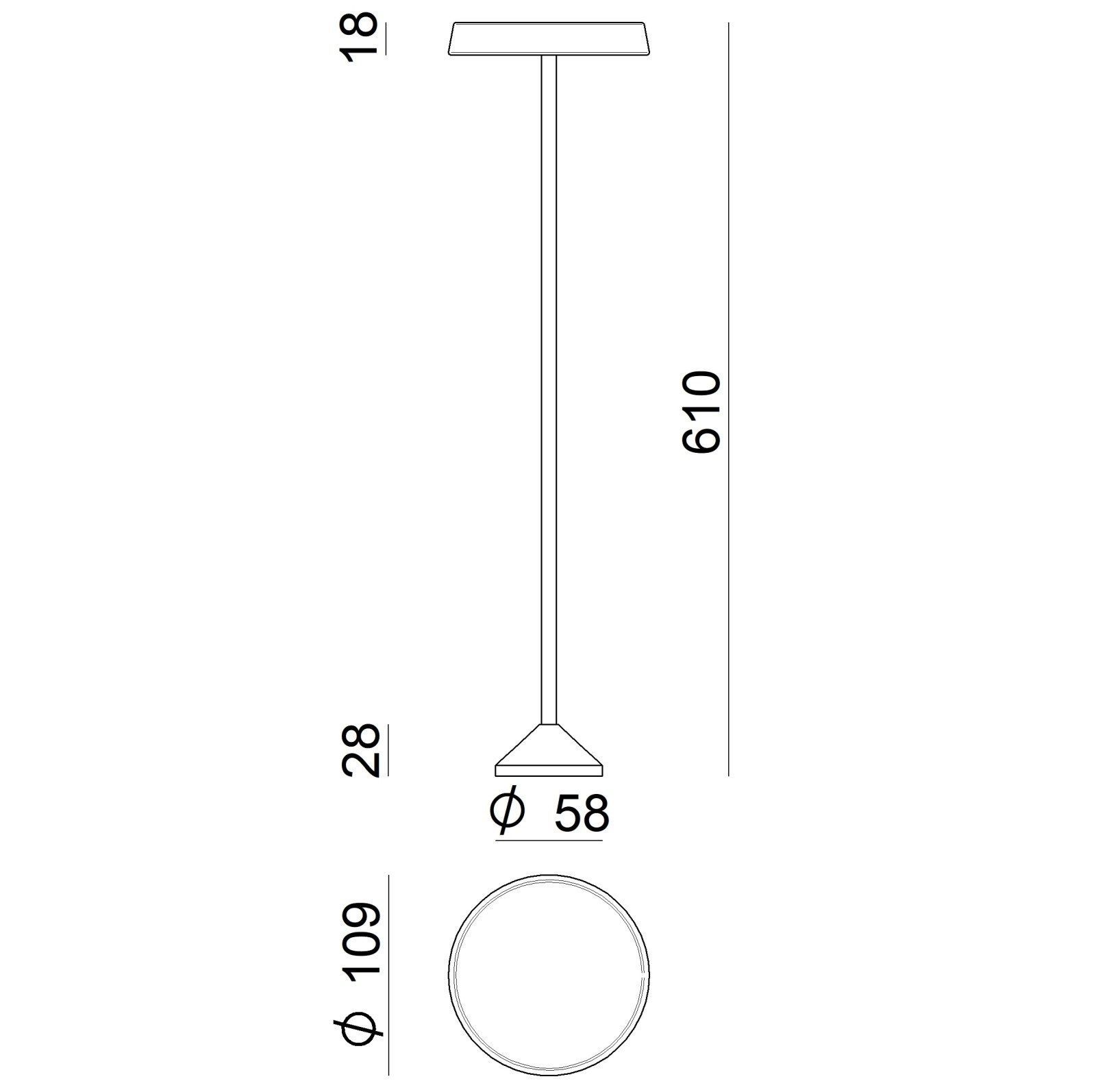 Металлический светодиодный световой столб In Stock Linea Light Group ARCH-00066035 - Вид №2