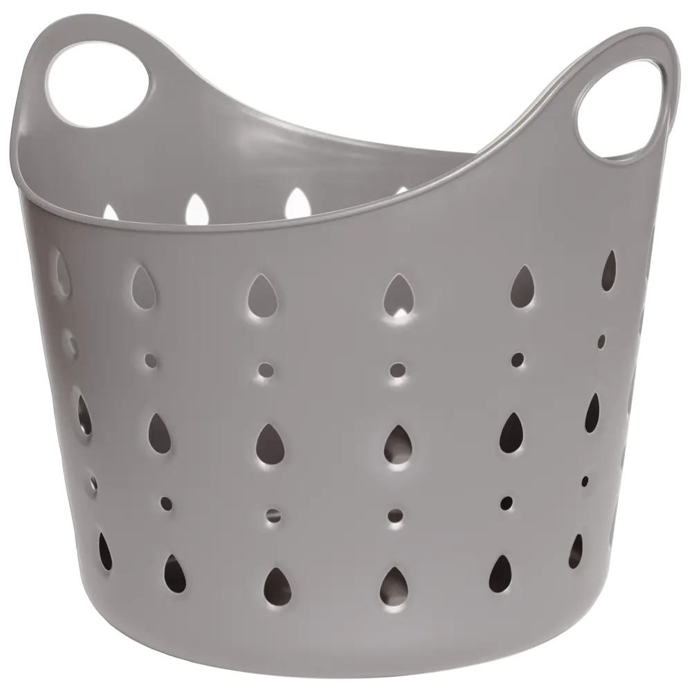 Корзина для белья Berossi CubaLibra ИК 74565000 5 л цвет дымчато-серый STLM-2186678