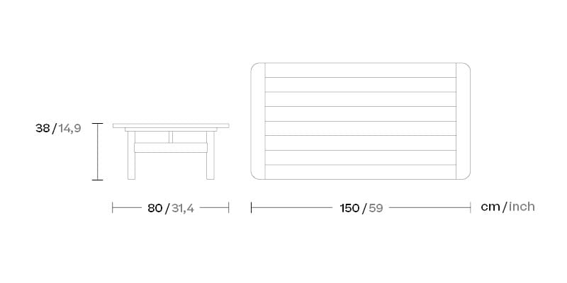 Мраморный низкий садовый столик Kettal ARCH-00150261 - Вид №3