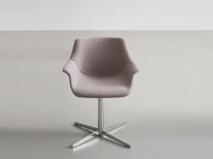 GABER Мягкое кресло на 4 спицы с подлокотниками More