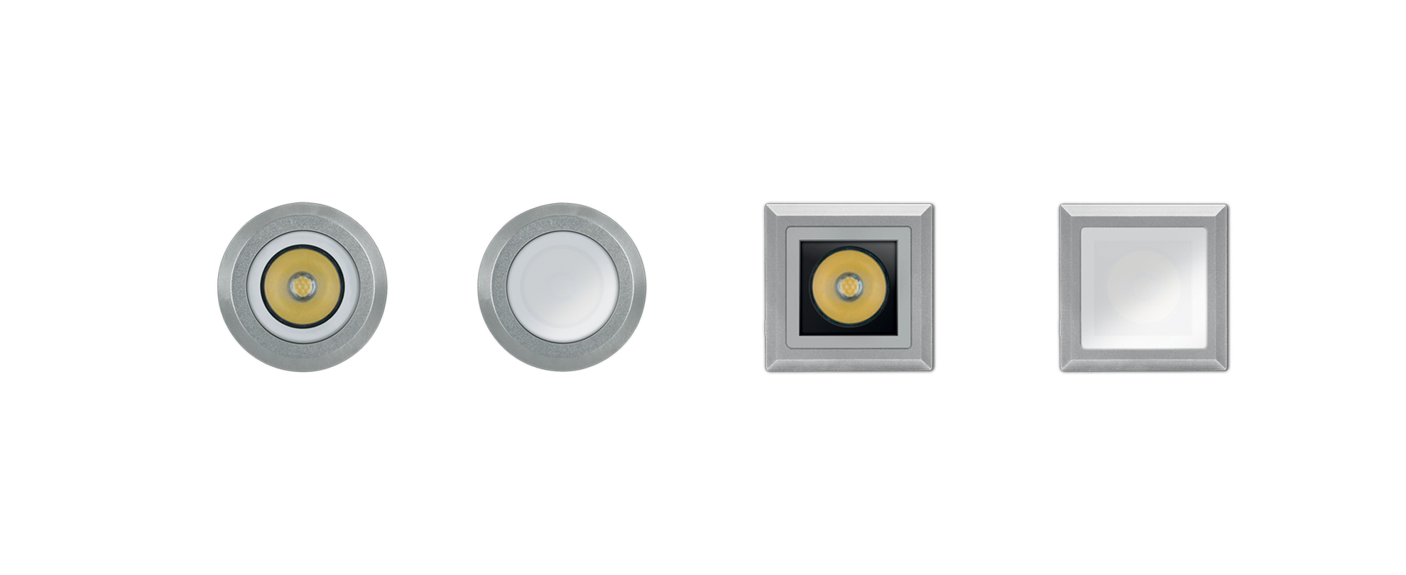 8470063 Встраиваемый в пешеходный пол Platek NANO FULL INOX QUADRATO  NANO FULL INOX - 1 LED 4000K 21°  - Вид №1