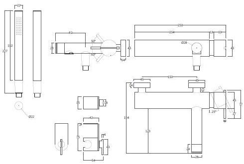 Water Evolution Смеситель для ванны из нержавеющей стали с гибкой подачей S22 sun-id-1414195 - Вид №1