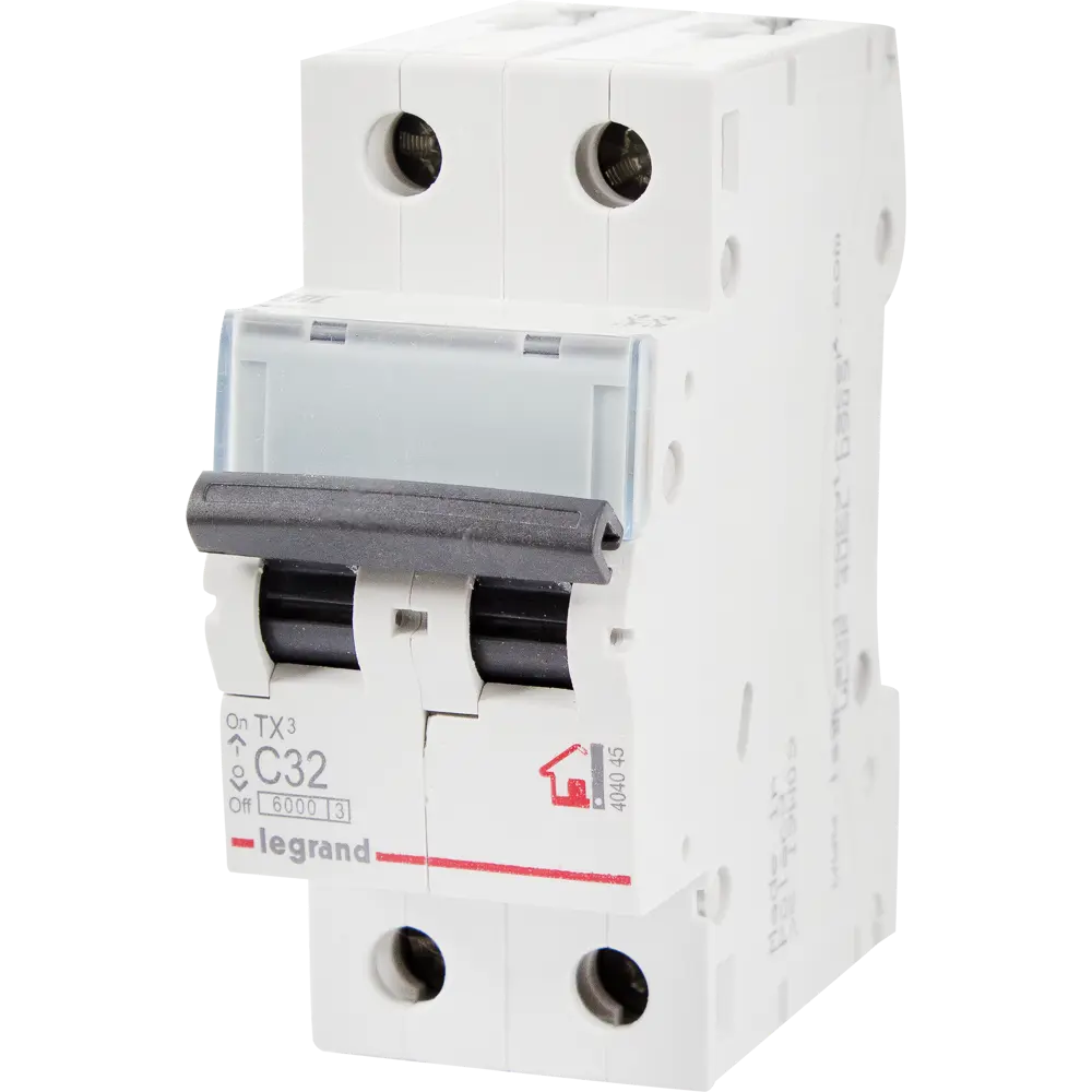 Автоматический выключатель Legrand TX3 2P C32 А 6 кА STLM-2153321