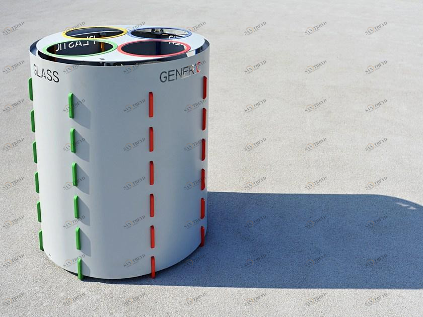 Контейнер для мусора из стали для раздельного сбора мусора Santreyd sun-id-1411254