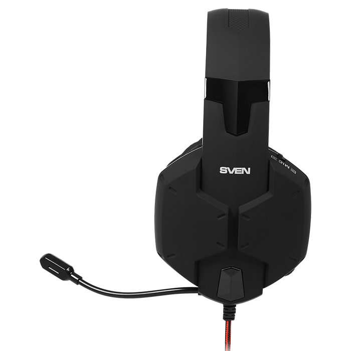 SV-014797 Игровые стереонаушники с микрофоном ap-g988mv, черный-красный Sven Santreyd  - Вид №3