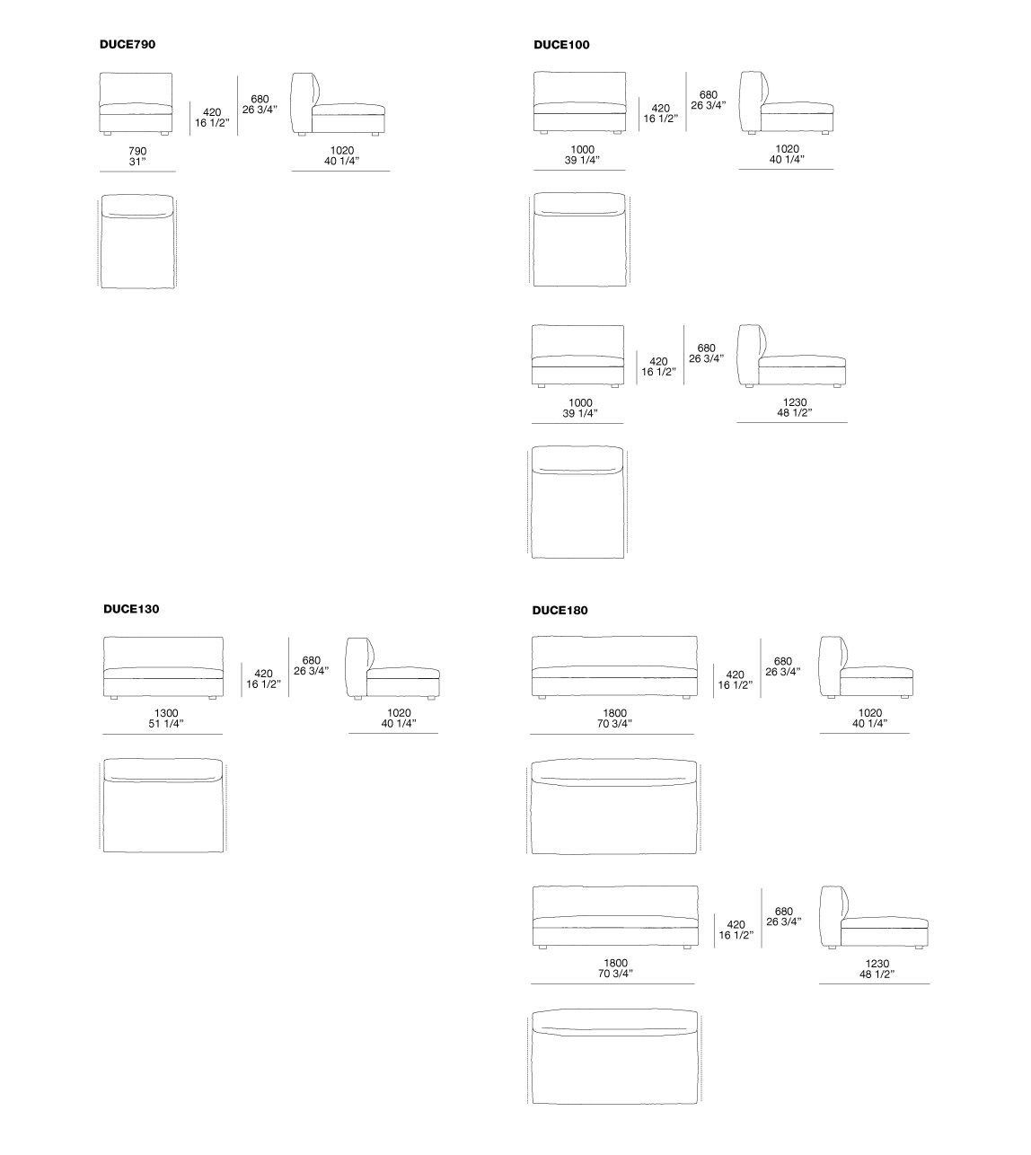 Угловой диван из ткани Poliform ARCH-00067565 - Вид №8