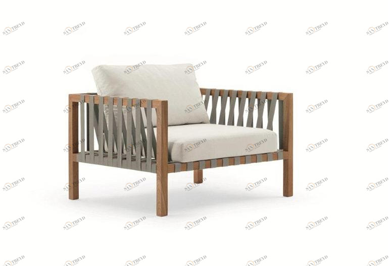 Садовое кресло из ткани с подлокотниками Mistral Santreyd sun-id-1384255