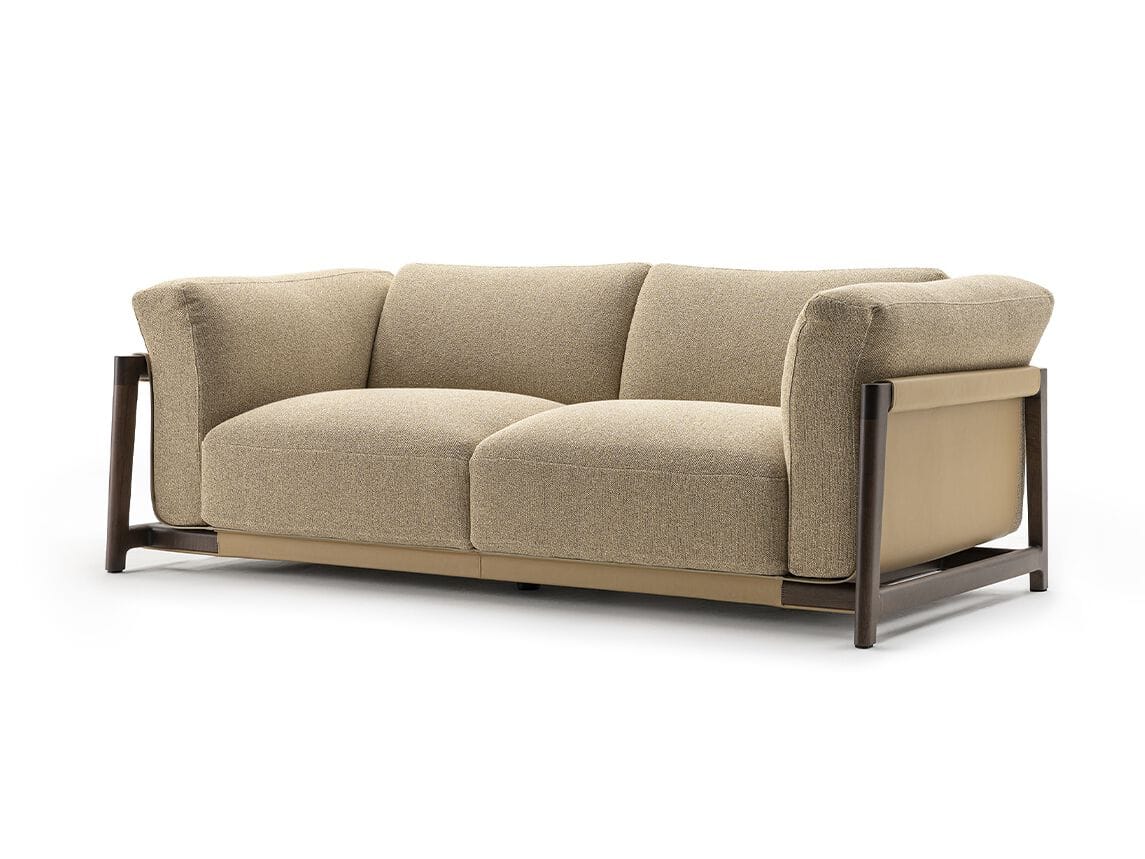 Ткань и кожаный диван для гостиной Turri Kyma ARCH-00075423