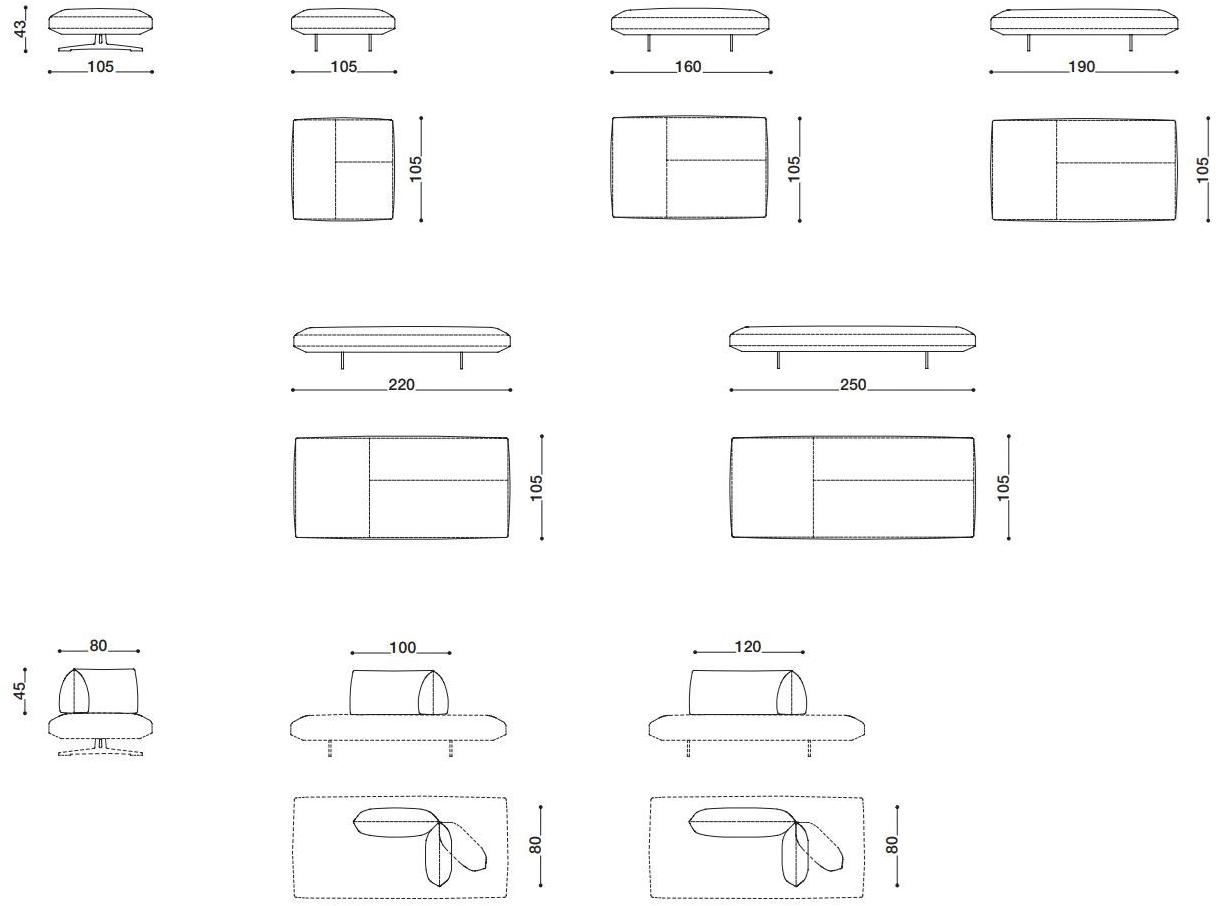 Désirée divani Диван из ткани sun-id-1465620 - Вид №11