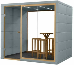 SilentLab Акустическая офисная кабина из ткани со встроенным освещением для встреч