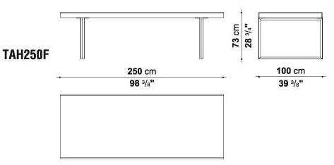 B&B Italia Раздвижной прямоугольный стол Athos sun-id-1492255 - Вид №9