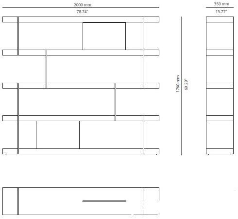 PRADDY Открытая деревянная полка Willis Tr065|tr066 Tr065~tr066 - Вид №5