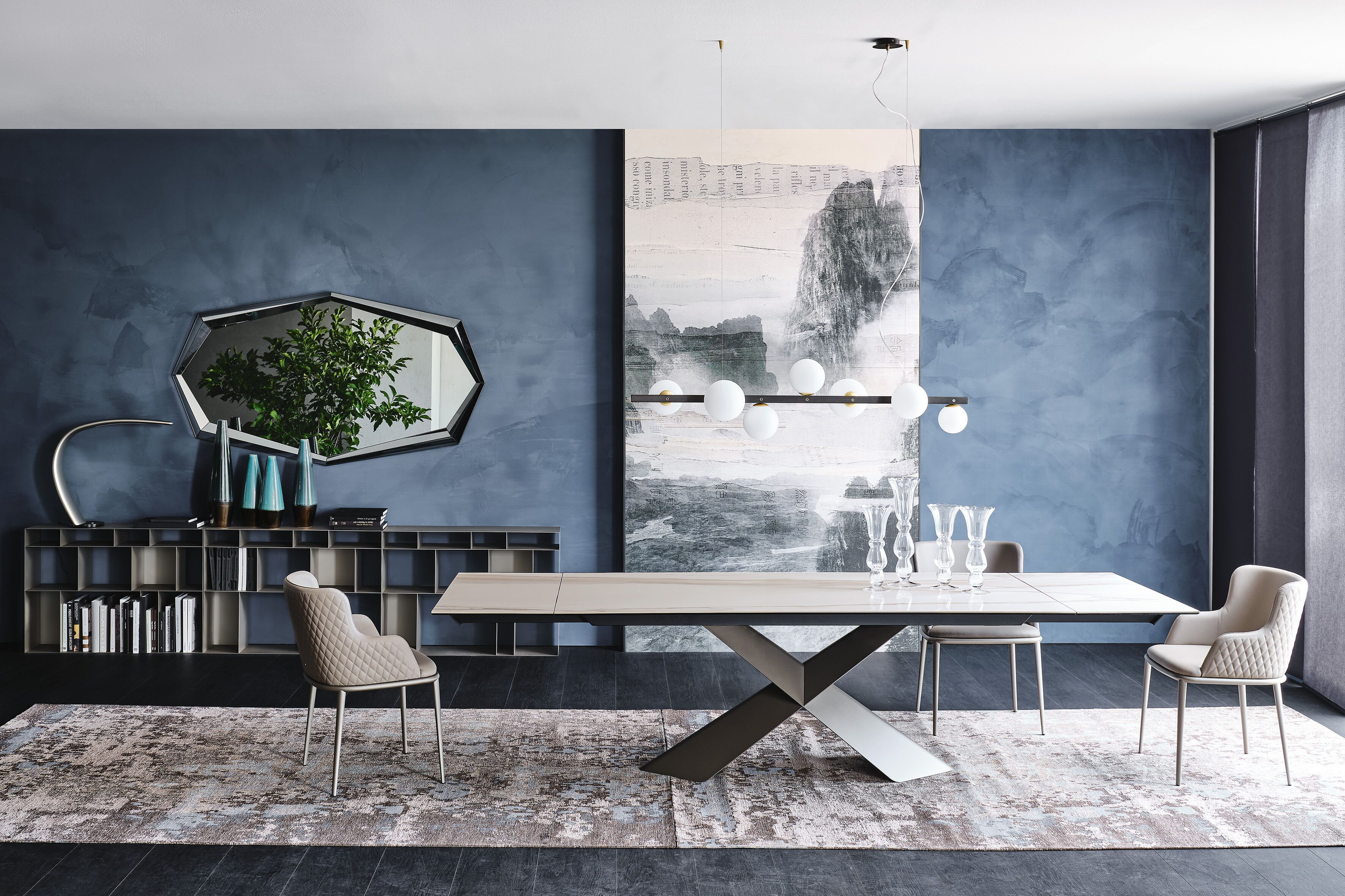 Керамический прямоугольный выдвижной стол Cattelan italia Tyron ARCH-00029446 - Вид №3