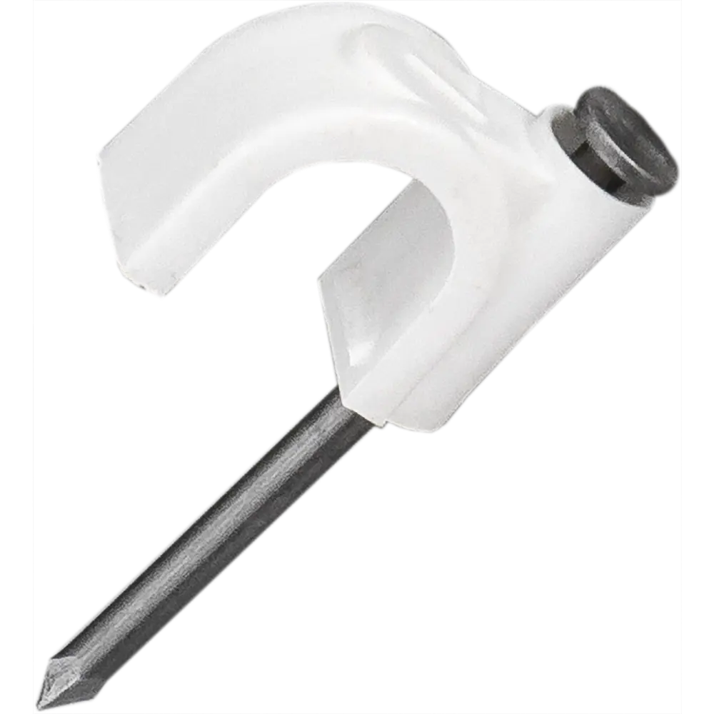 Скоба для электрокабеля круглая 7x12 мм, 50 шт НЕВСКИЙ КРЕПЕЖ STLM-2199289