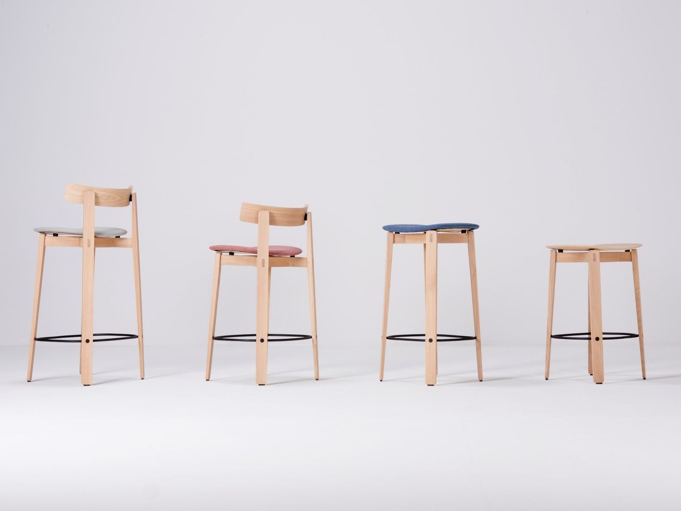 Тканевый барный стул с подставкой для ног Gazzda ARCH-00120216 - Вид №4