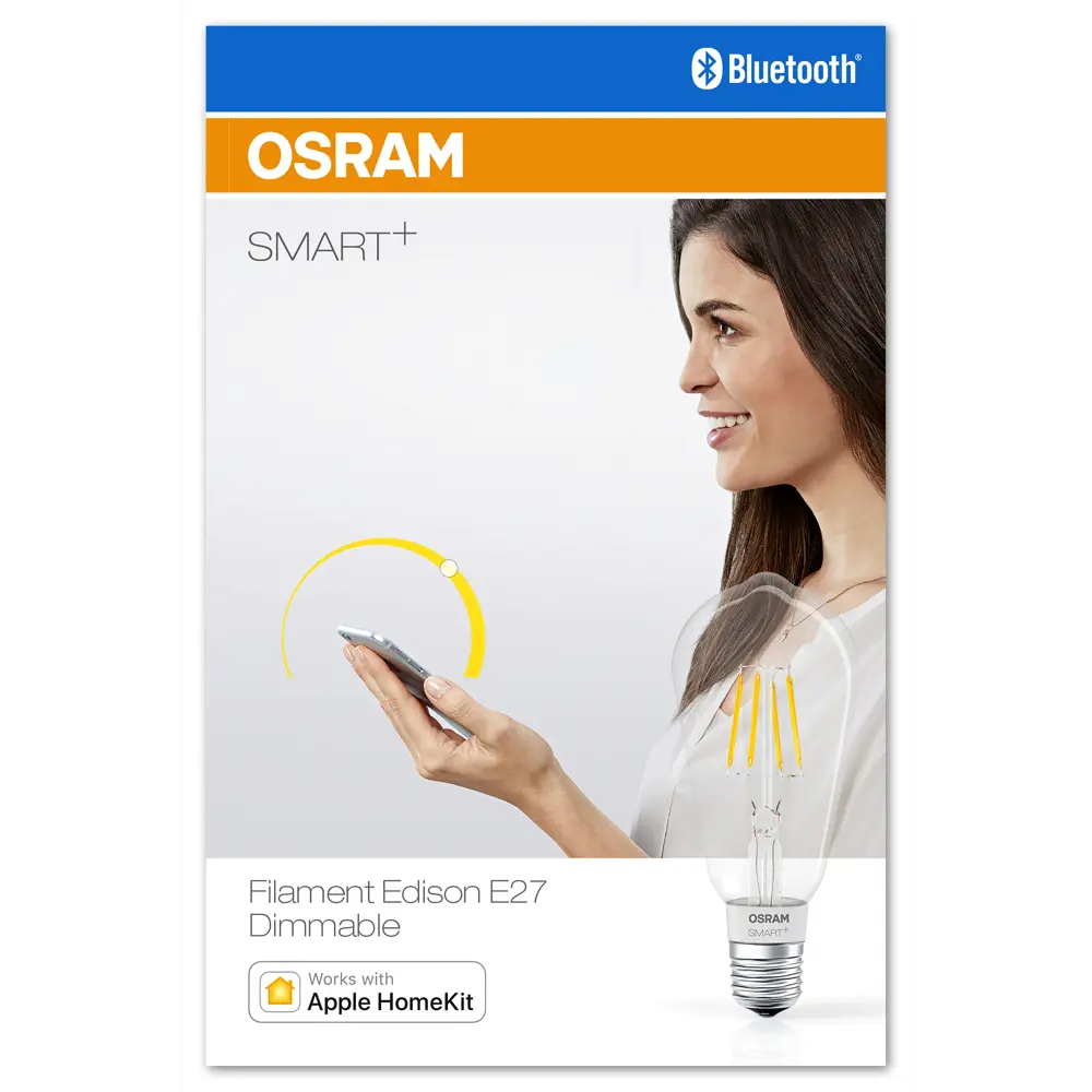 Лампа умная светодиодная Osram Smart Plus E27 220-240 В 5.5 Вт эдисон прозрачная 650 лм, теплый белый свет LEDVANCE STLM-2053381 - Вид №4